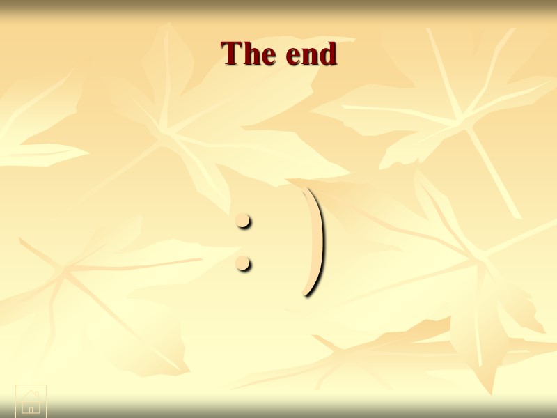 The end  : )